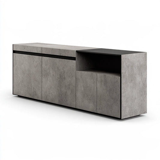 Modernes Sideboard, in Betonoptik, Farbe: grau